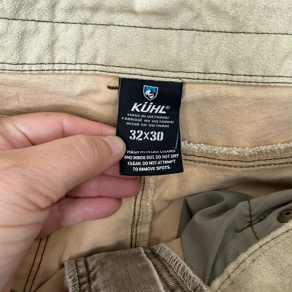 Kuhl Ryder Pants Mens 32x30 Beige Hiking Outdoor Stretch Workwear Distressed - Picture 16 of 16